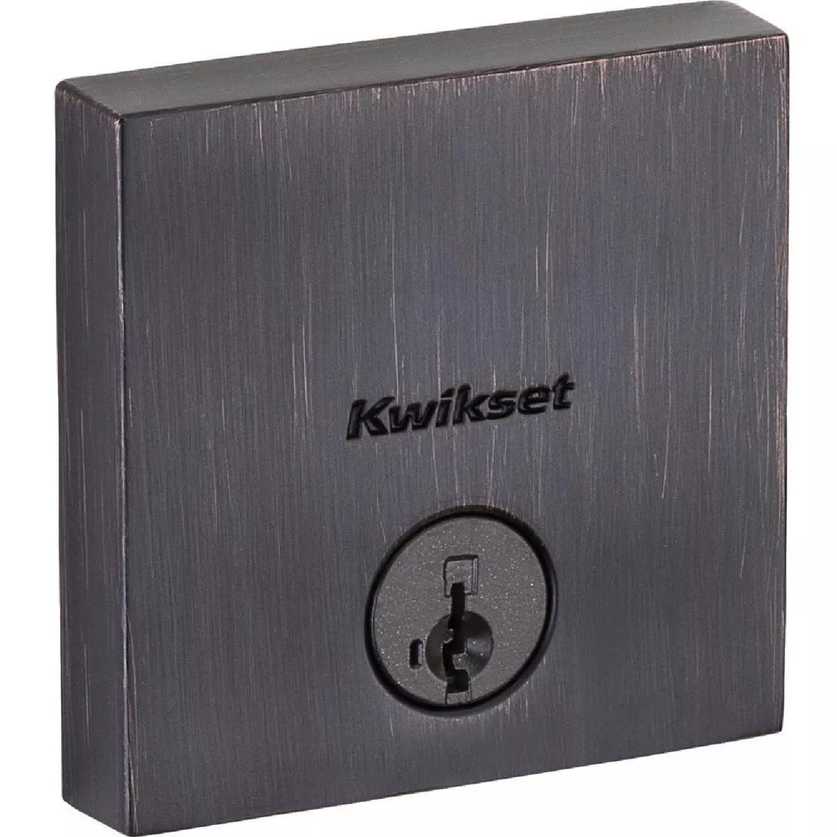 Kwikset Signature Downtown Single Cylinder Deadbolt SmartKey, Venetian Bronze