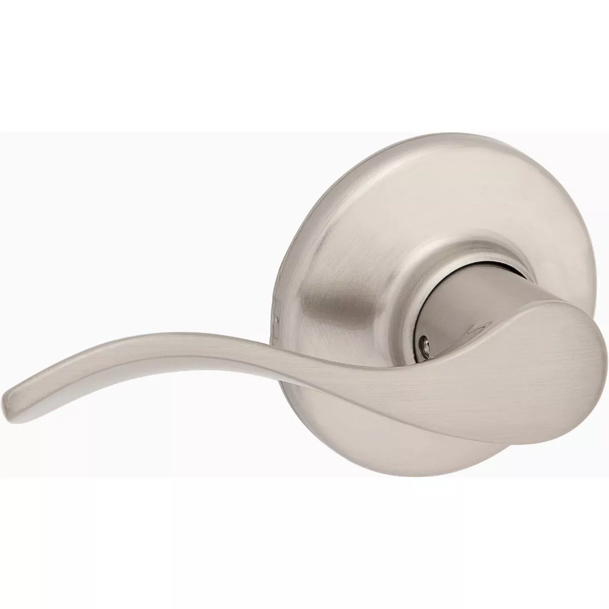 Kwikset Balboa Lever, Non Handed, Passage Door Lever - Satin Nickel