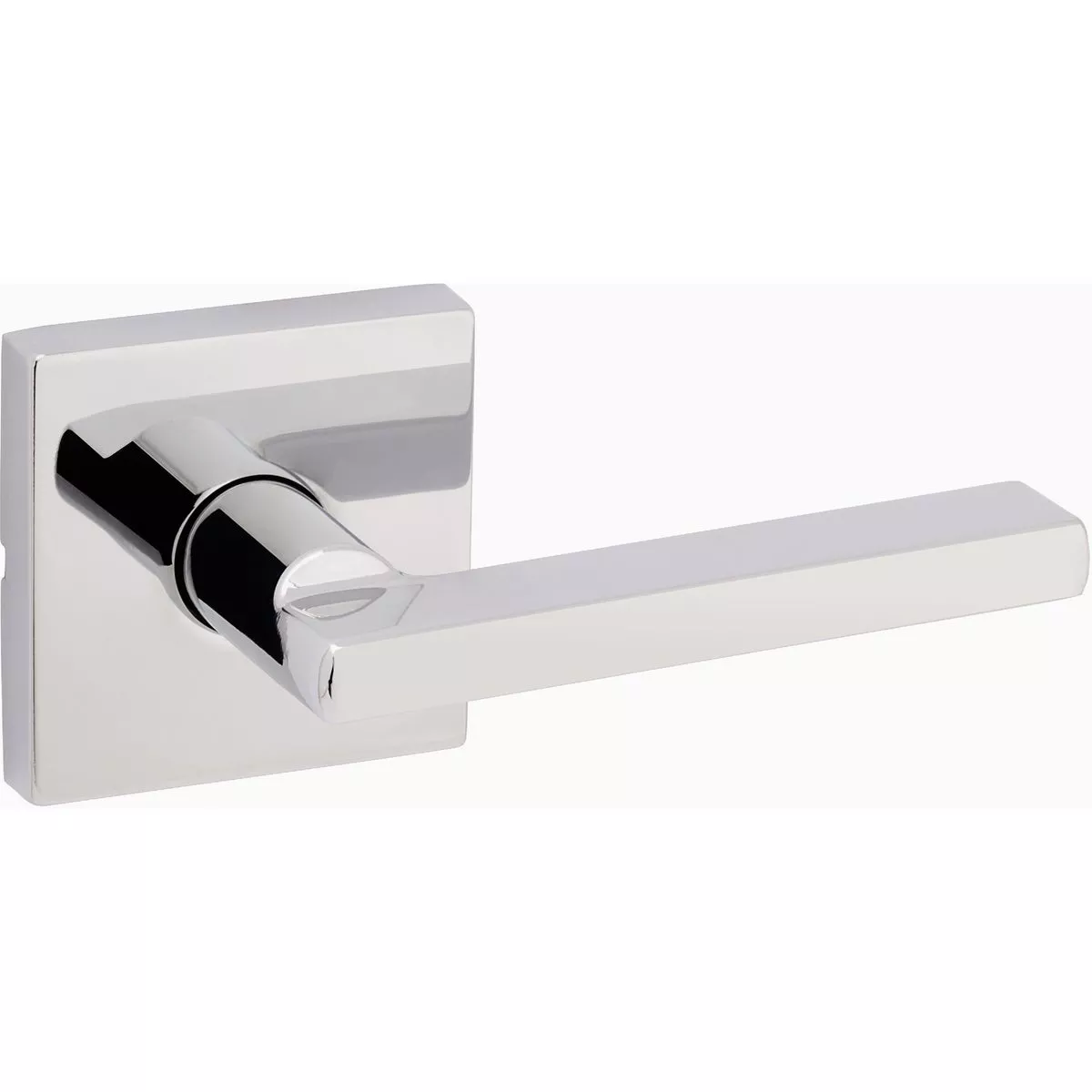 Kwikset Signature Halifax Lever, Non Handed, Passage x Square Rose - Polished Chrome-