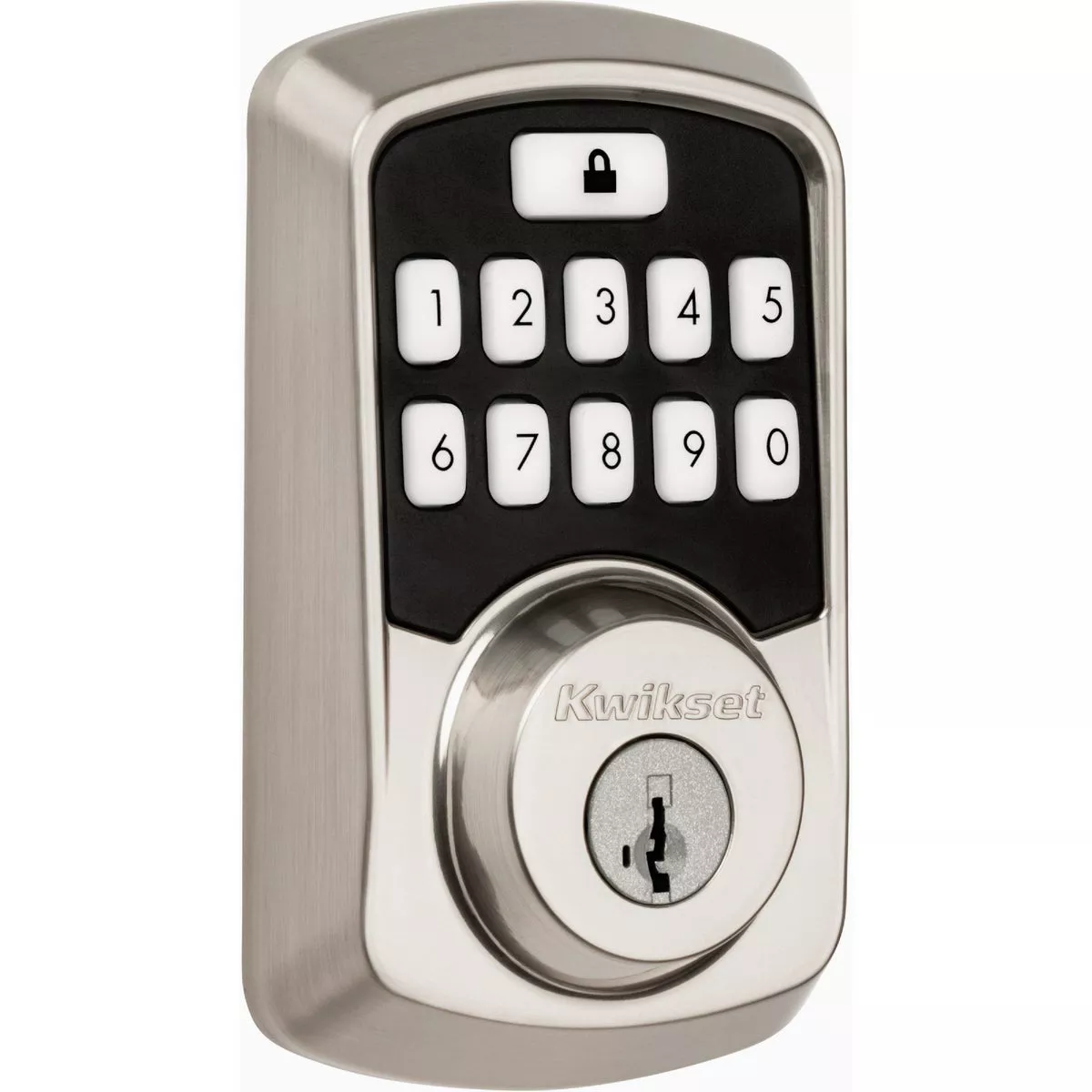 Kwikset Aura Bluetooth Enabled Touchscreen Deadbolt SmartKey - Satin Nickel