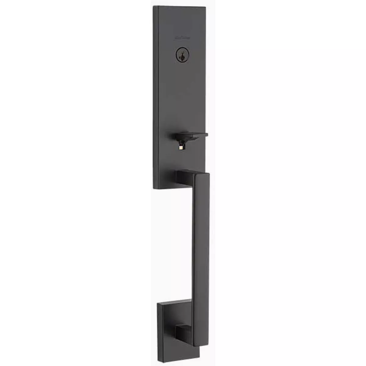 Kwikset Signature Vancouver Outside Trim for SmartKey Single Cylinder Handleset - Iron Black