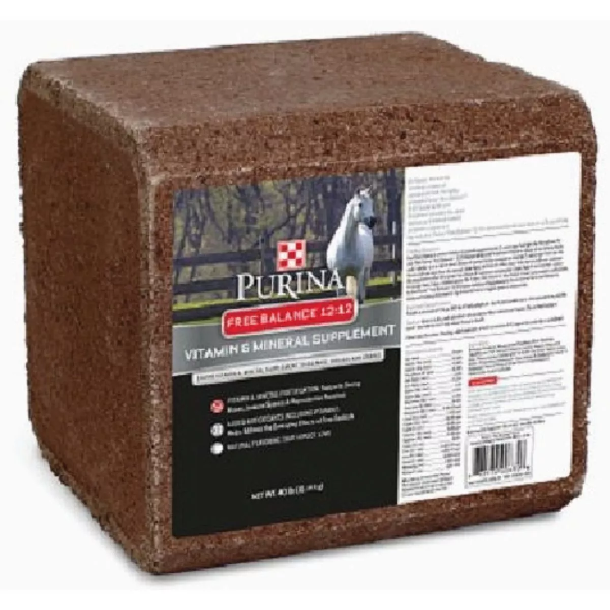 Purina Free Balance 12:12 40 Lb. Horse Block