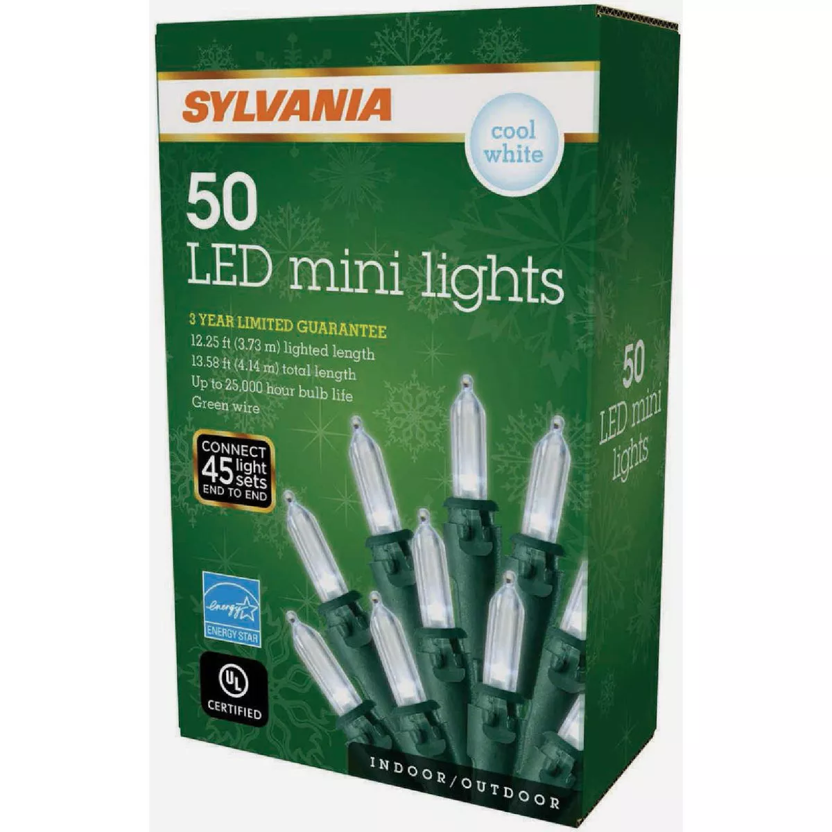 Sylvania White 50-Bulb Mini LED String Light Set