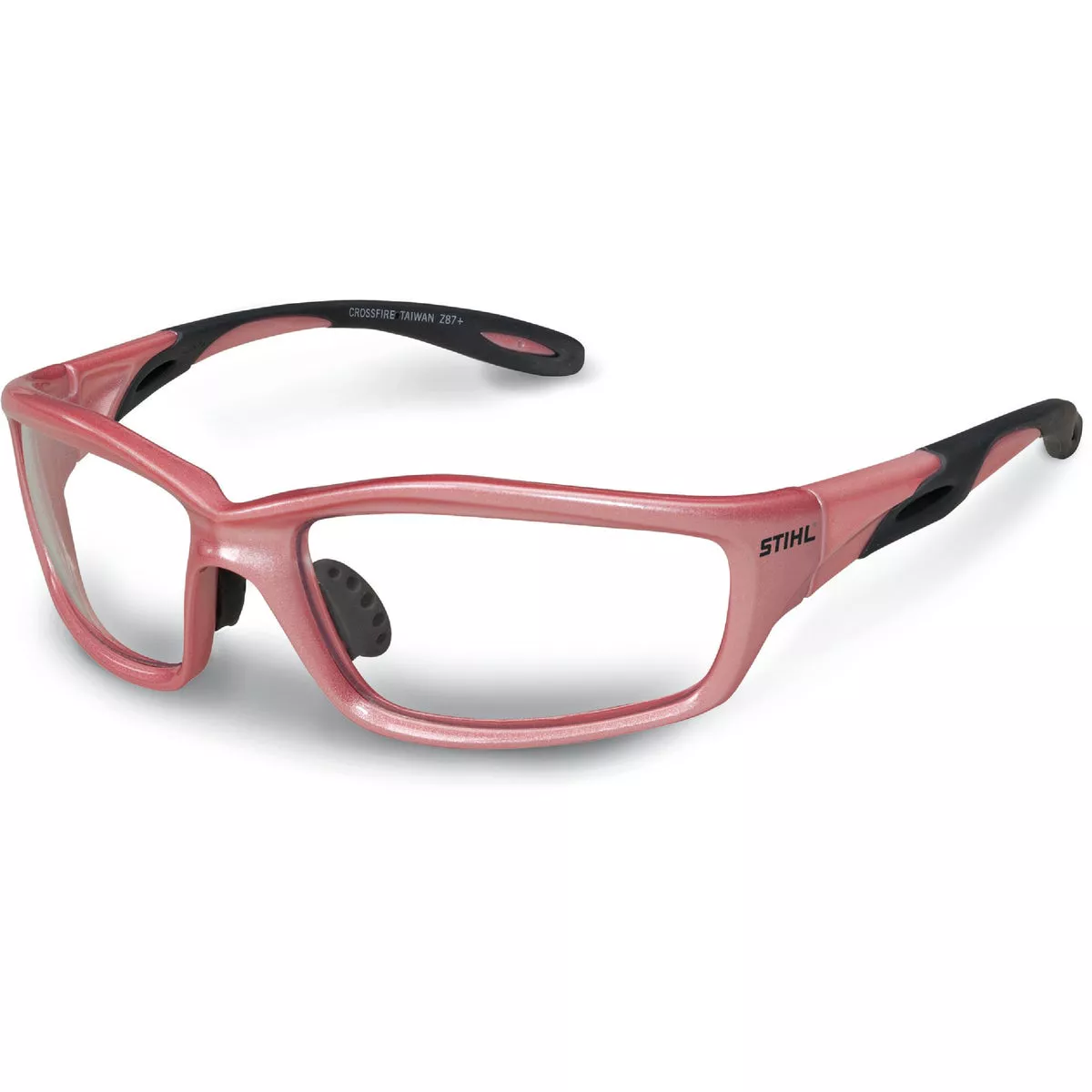STIHL Cotton Candy Pink Frame Safety Glasses with Clear Lenses