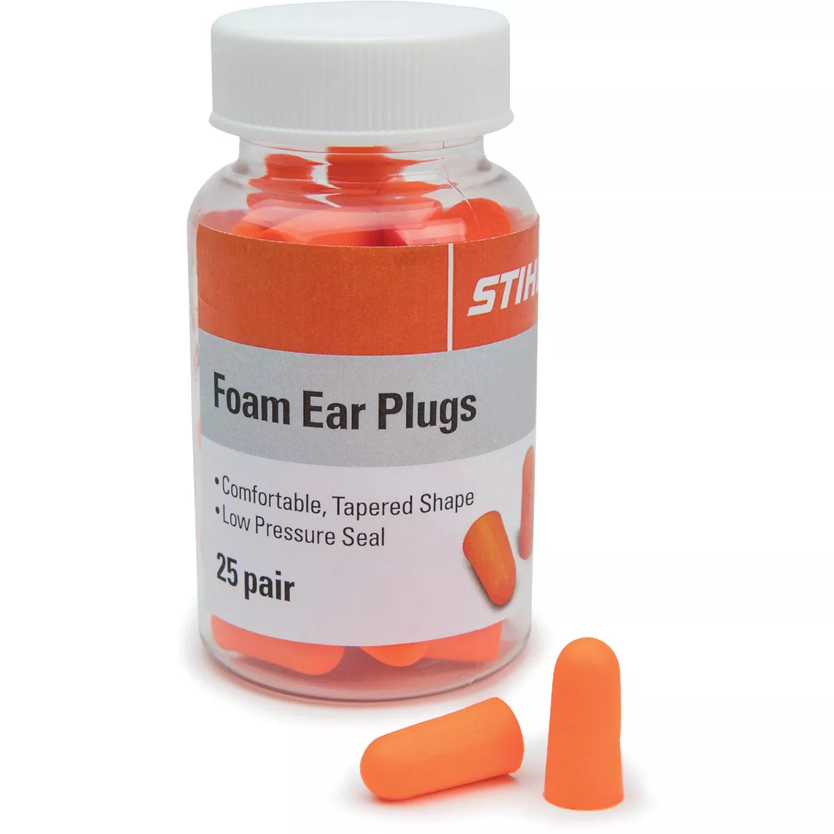 STIHL Foam NRR 32 dB Tapered Shape Ear Plugs (25 Pair)