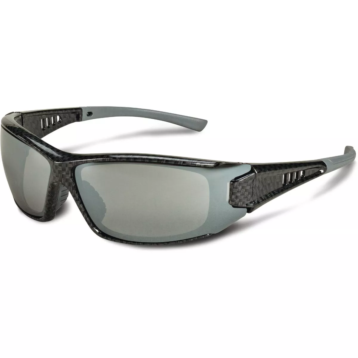STIHL Patterned Frame Safety Glasses with Silver Mirror Lenses