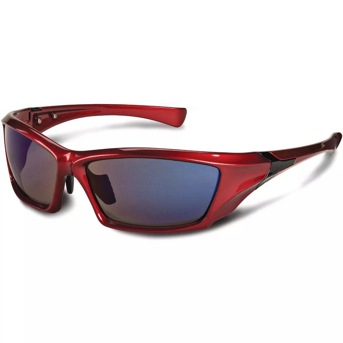 STIHL Red Frame Safety Glasses with Blue Mirror Lenses