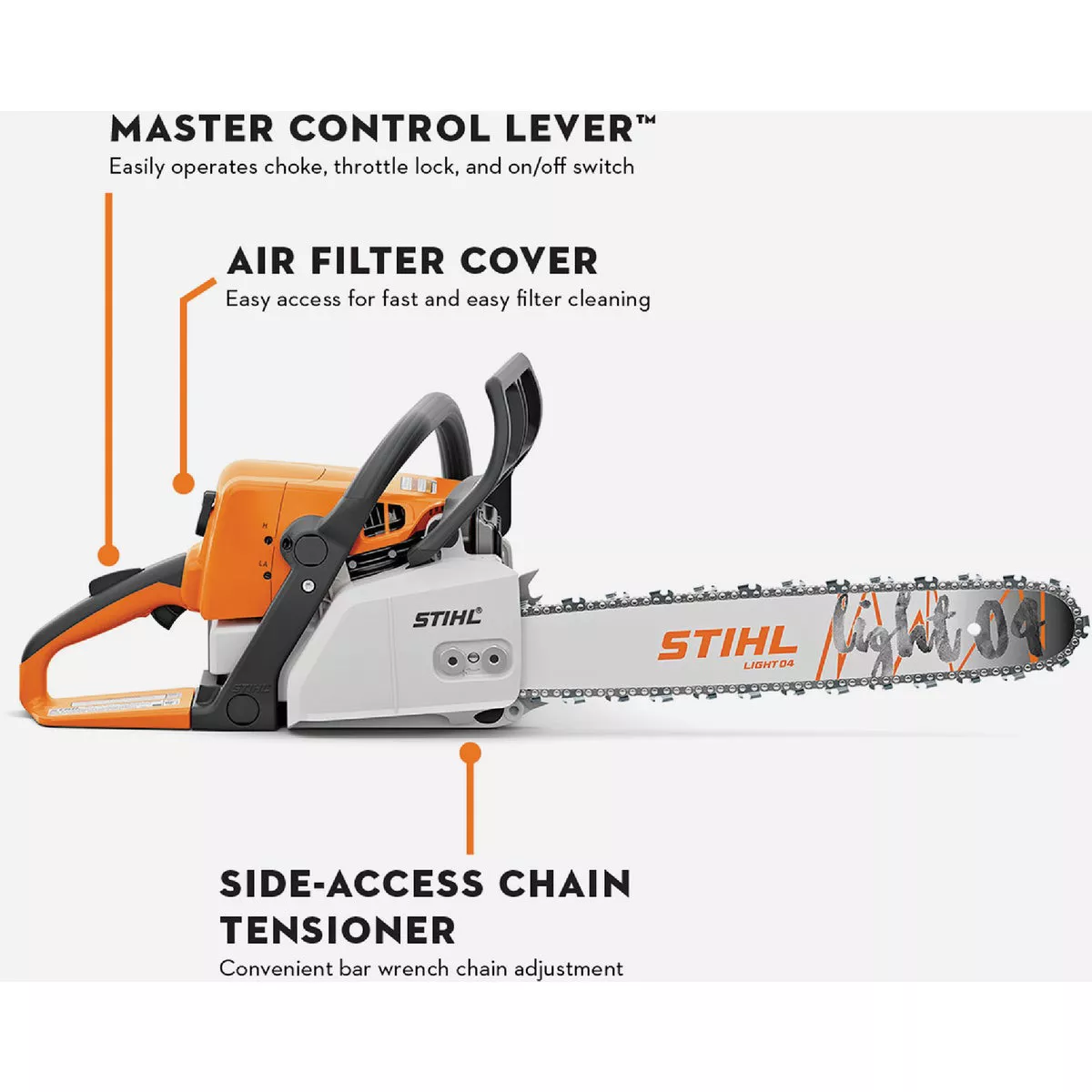 STIHL MS 250 18 In. Gas Chainsaw with 26 RM3 68 Chain - photo 5