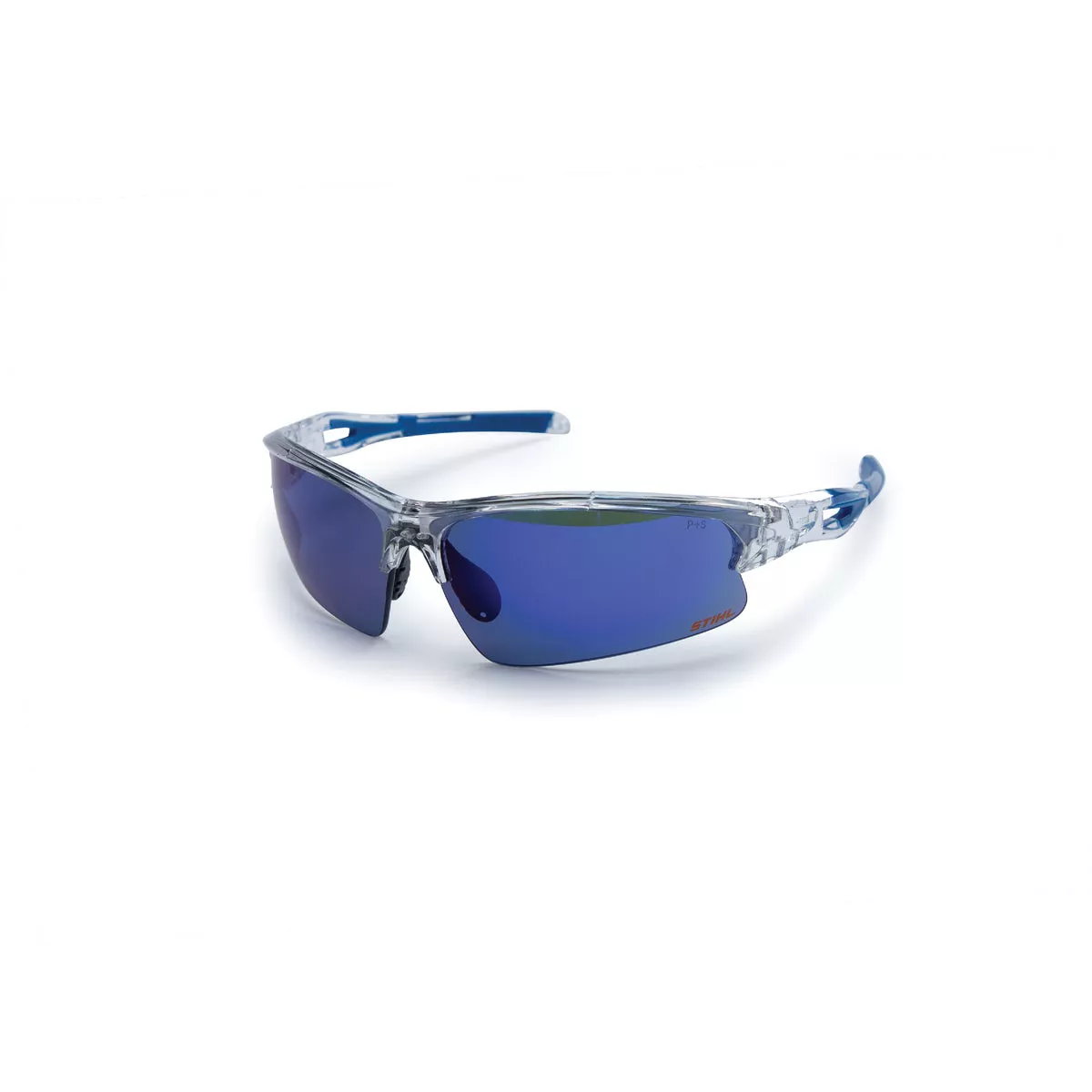 STIHL Vista Clear Frame Protective Safety Glasses with Blue Mirror Lenses