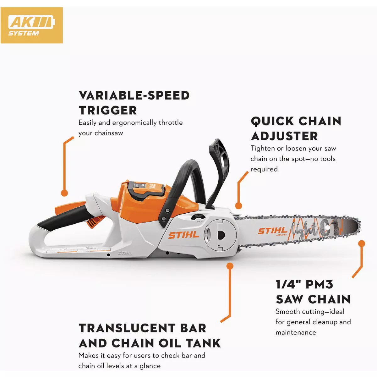 STIHL MSA 60 C-B 12 In. Cordless Chainsaw (Tool Only)- - photo 3