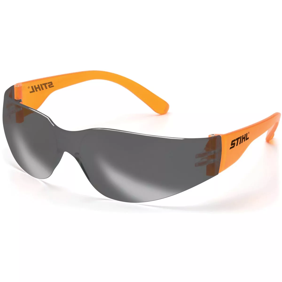 STIHL Ultra Light Orange Frame Safety Glasses with Smoke Lenses