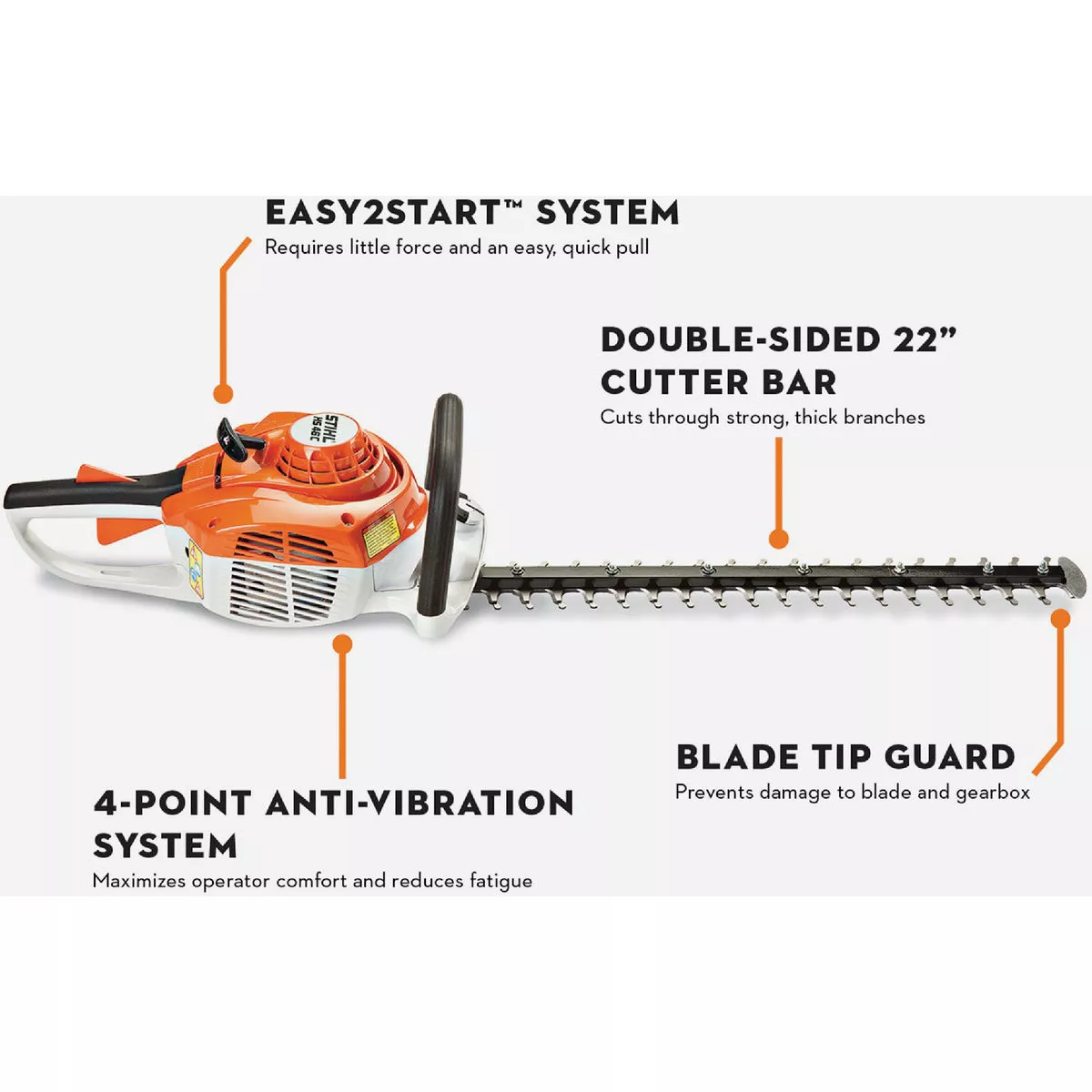 Stihl HS 46 C-E Gas Hedge Trimmer - photo 2