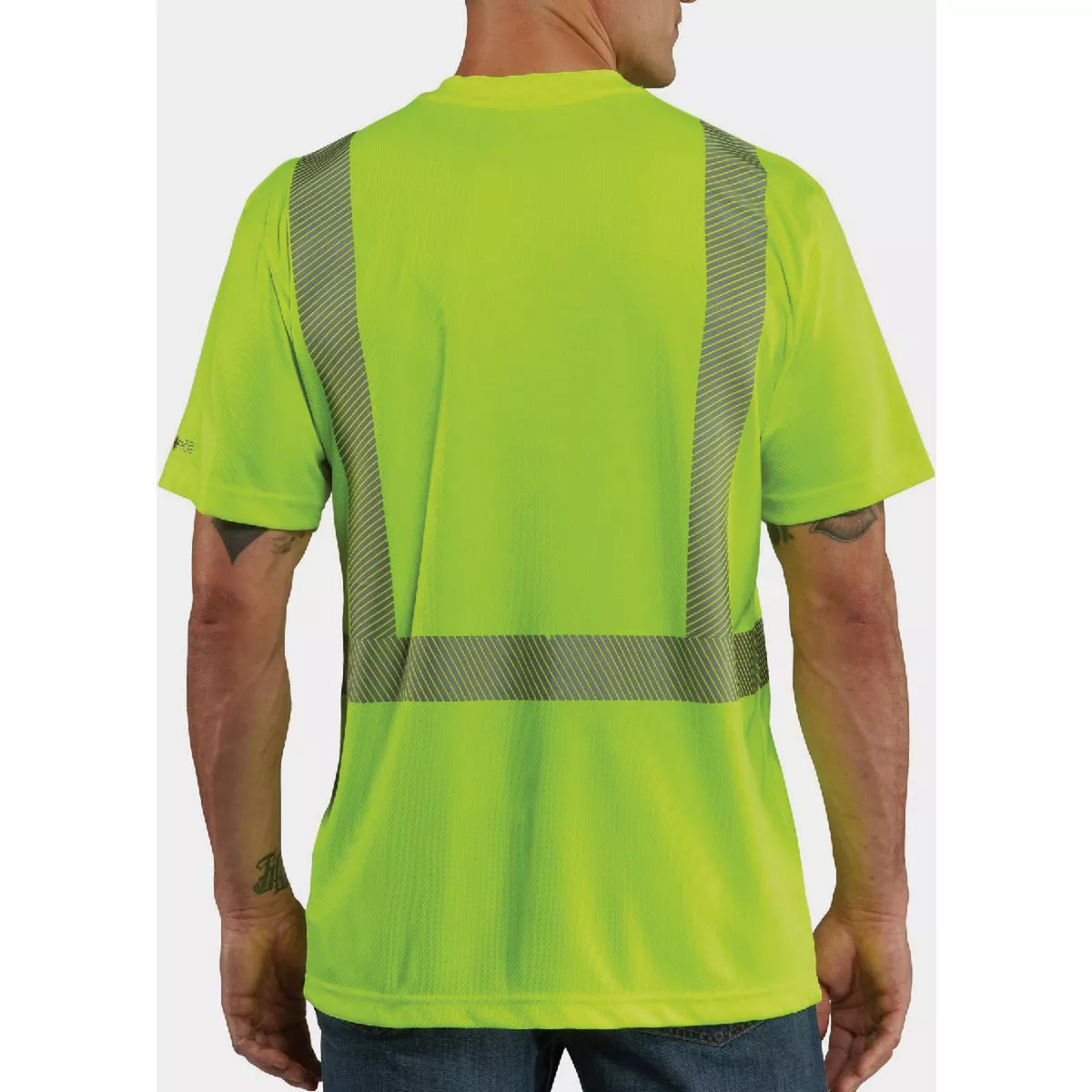 Carhartt Force Men's Class 2 XL Regular Brite Lime High-Visibility Short Sleeve Safety T-Shirt