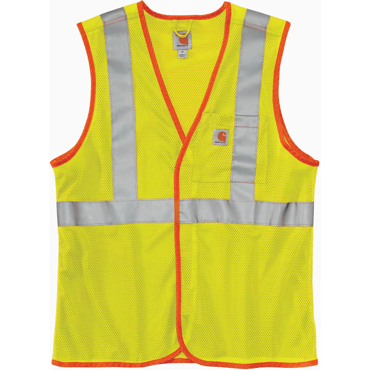 Carhartt Men's Class 2 XL Regular Brite Lime High-Visibility Safety Vest