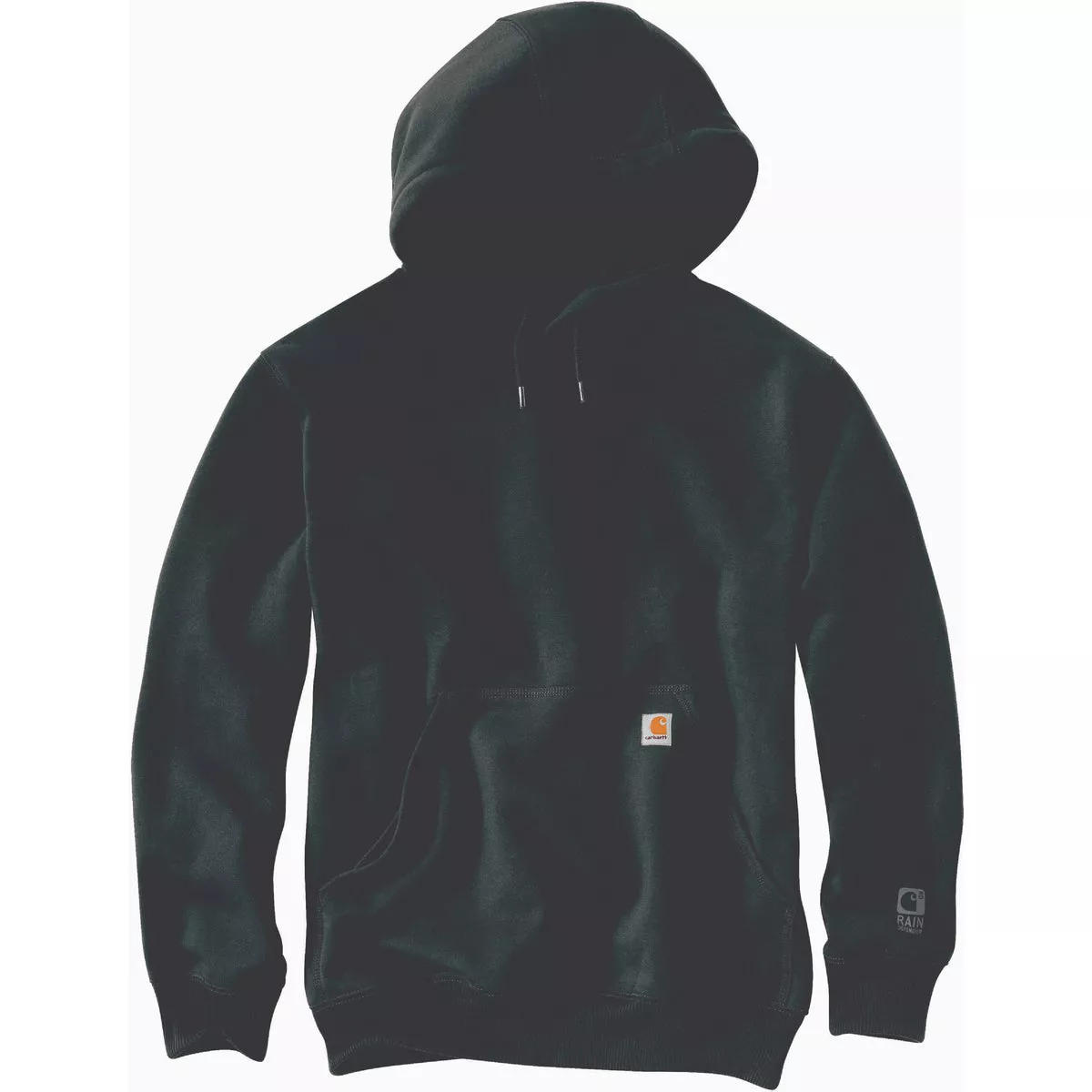 Carhartt Rain Defender Men's Tall Carbon Heather XL Heavyweight Pullover Hooded Sweatshirt, Loose Fit