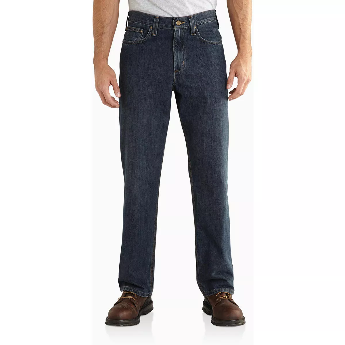 Carhartt Men's 36x32 Bed Rock 5-Pocket Jeans, Relaxed Fit