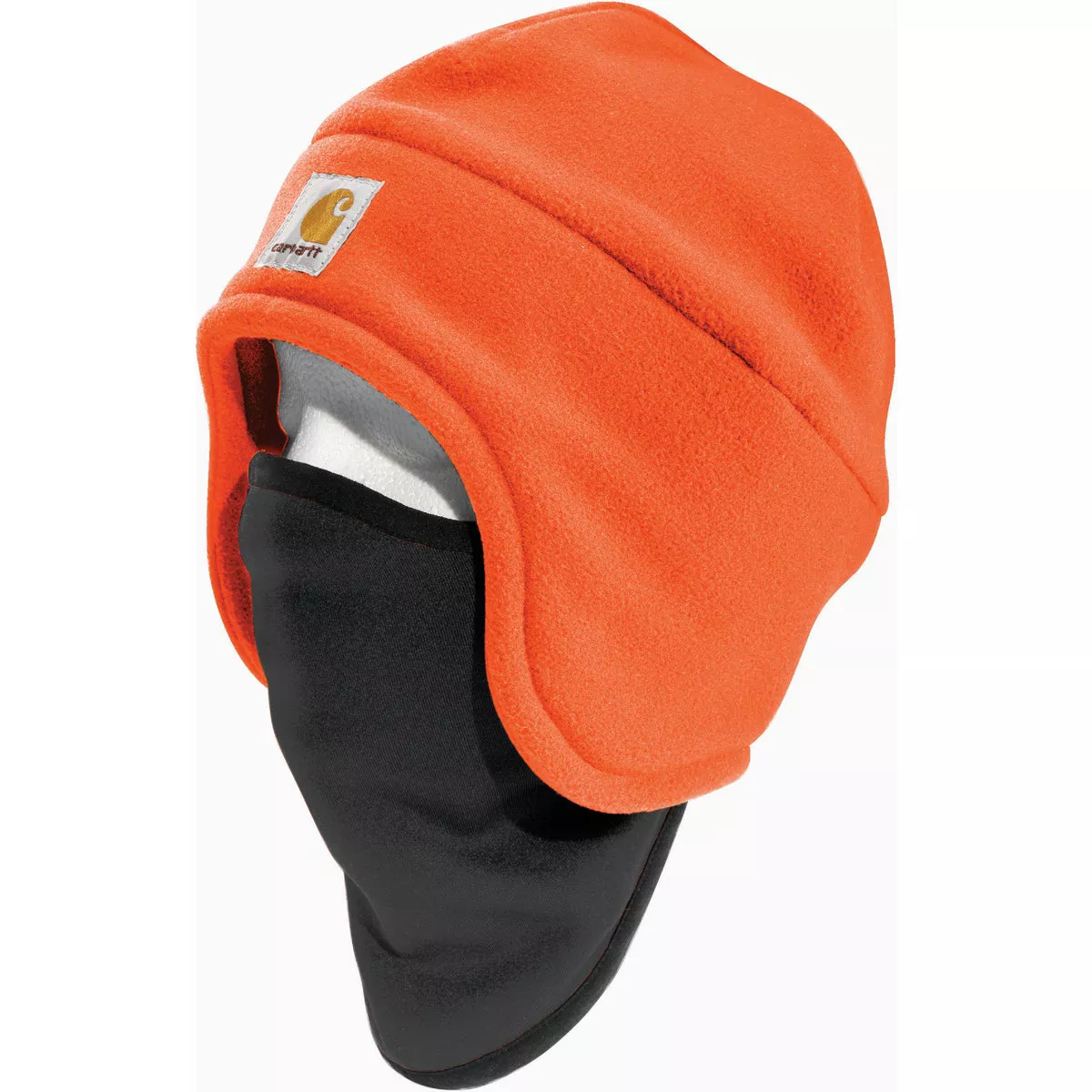 Carhartt Men's Brite Orange Fleece 2-In-1 Headwear