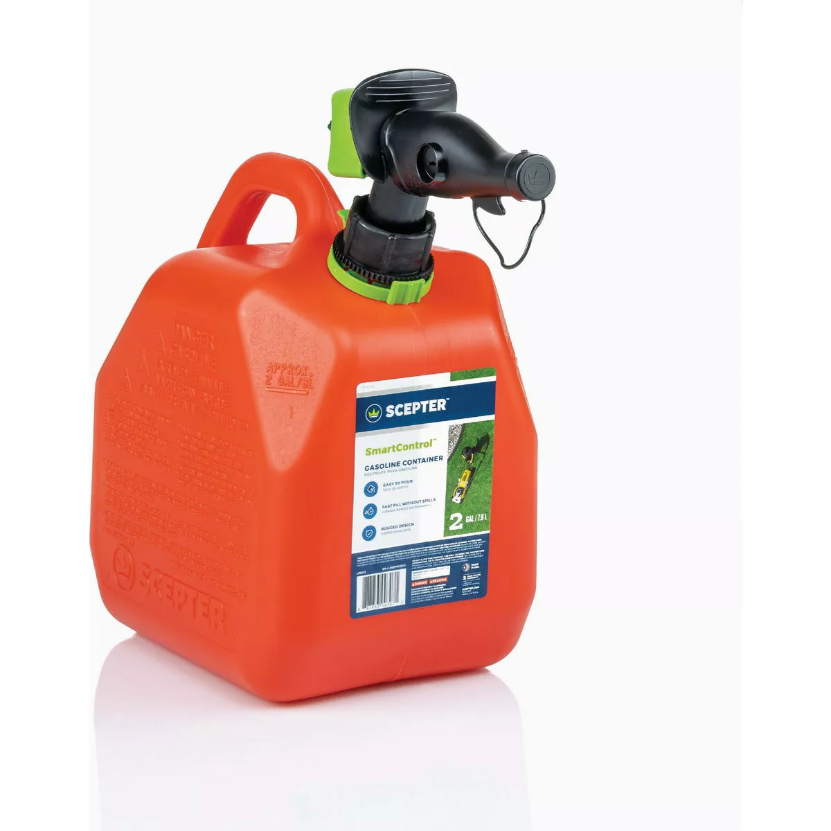Scepter Smart Control 2 Gal. Gasoline Fuel Can, Red - photo 2