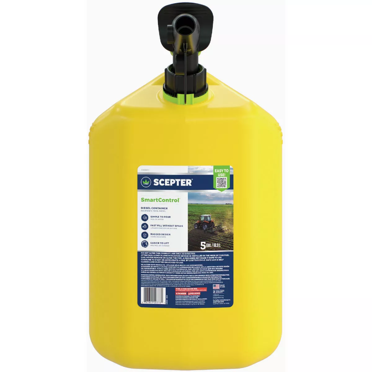 Scepter Smart Control 5 Gal. Diesel Fuel Can, Yellow - photo 2
