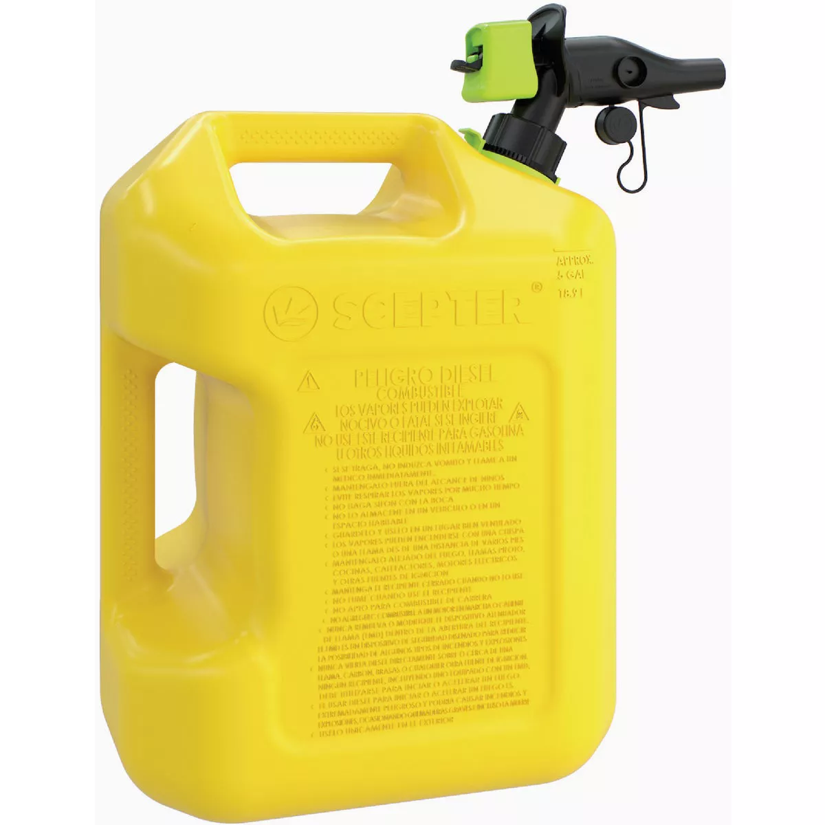 Scepter Smart Control 5 Gal. Diesel Fuel Can, Yellow - photo 4