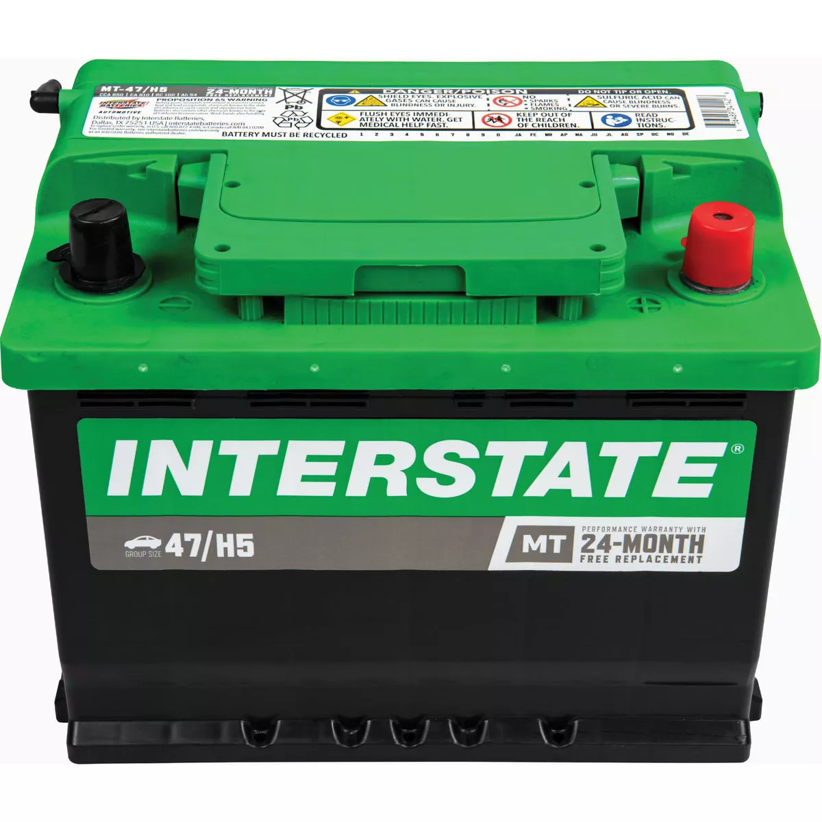 Interstate Batteries 12V 650CCA 100RC 810CA Automotive Battery, Top Post