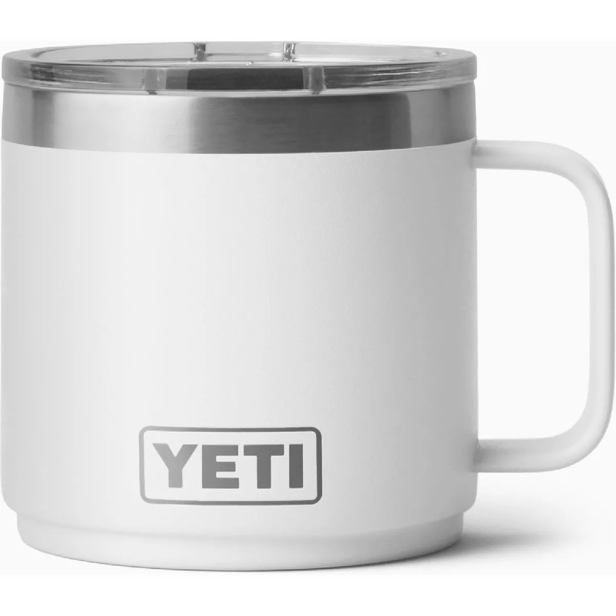 YETI Rambler 14 Oz. Stackable Mug with MagSlider Lid, White-