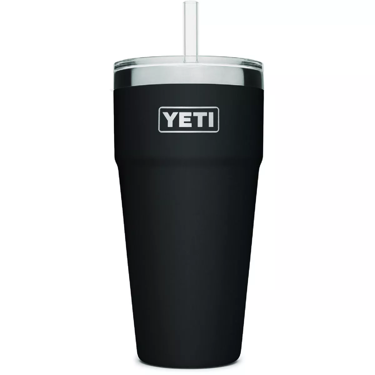 YETI Rambler 26 Oz. Stackable Cup with Straw Lid, Black