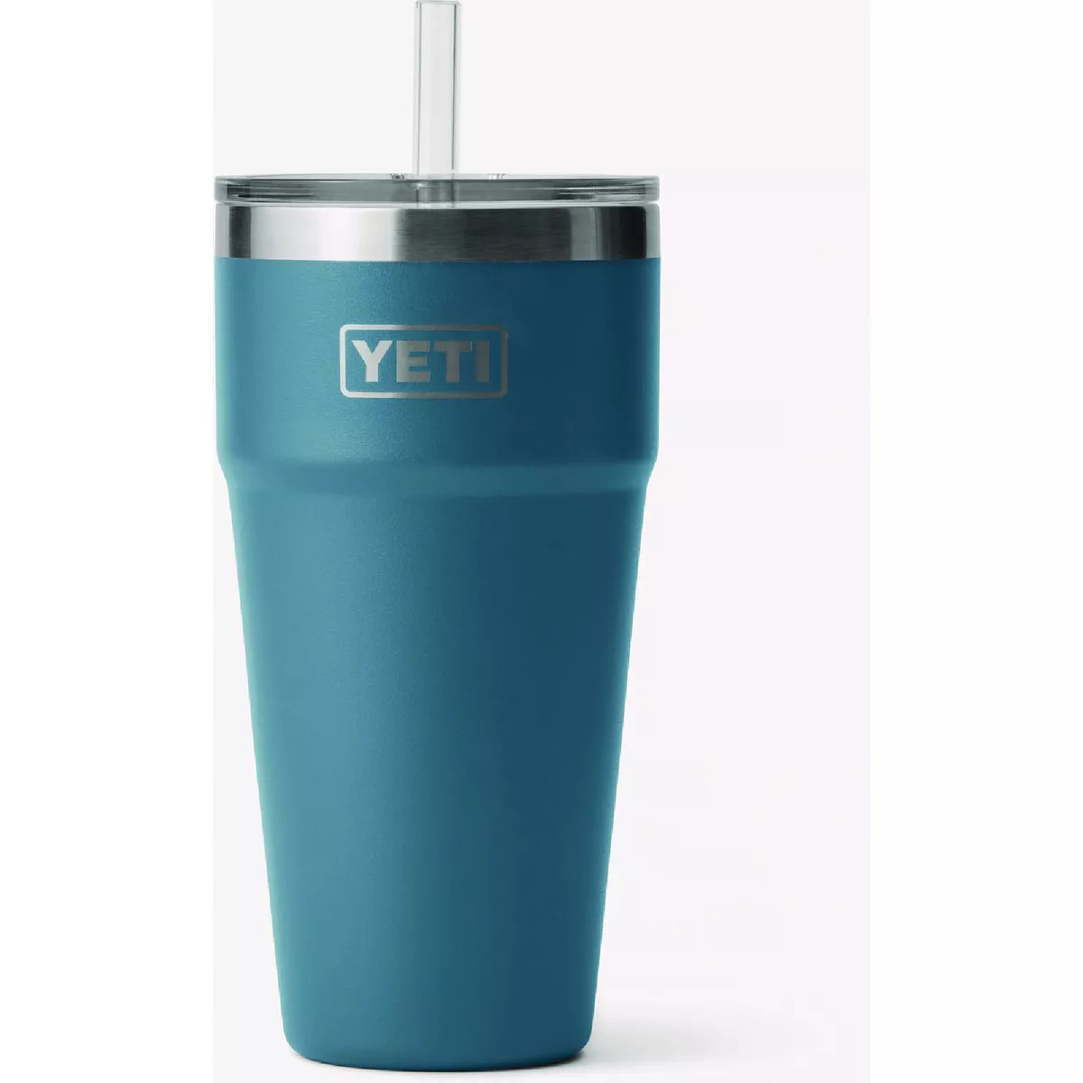 YETI Rambler 26 Oz. Stackable Cup with Straw Lid, Nordic Blue