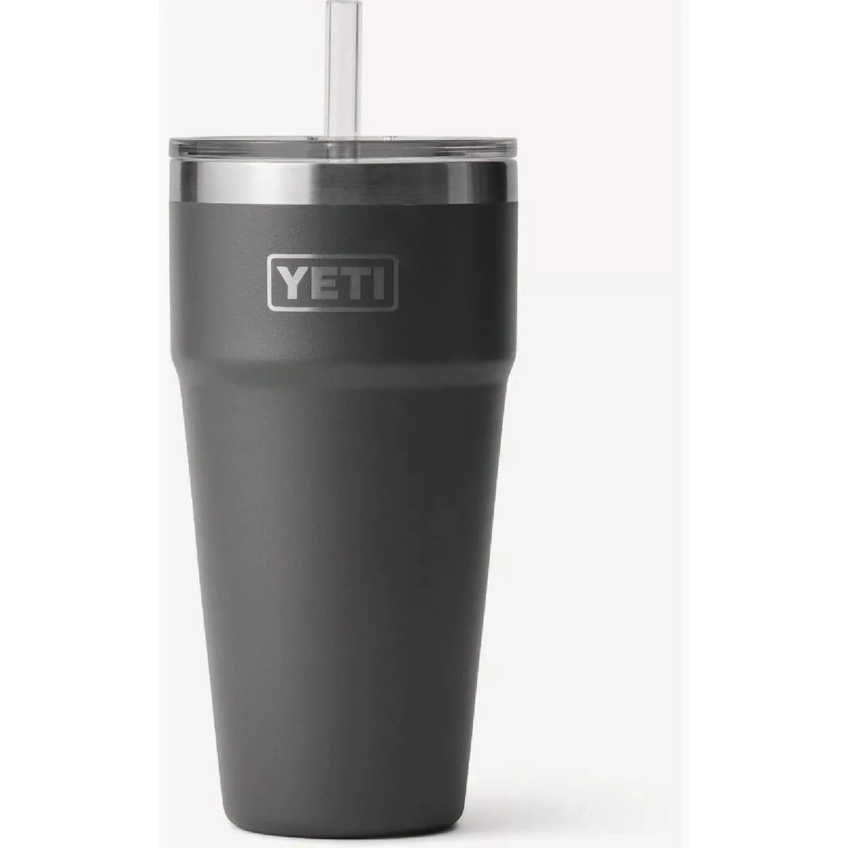 YETI Rambler 26 Oz. Stackable Cup with Straw Lid, Charcoal