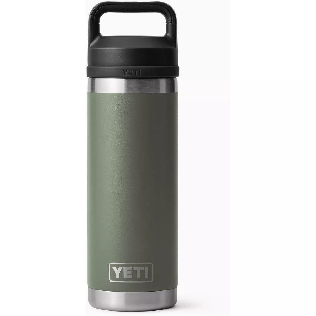 YETI Rambler 18 Oz. Water Bottle with Chug Cap, Camp Green