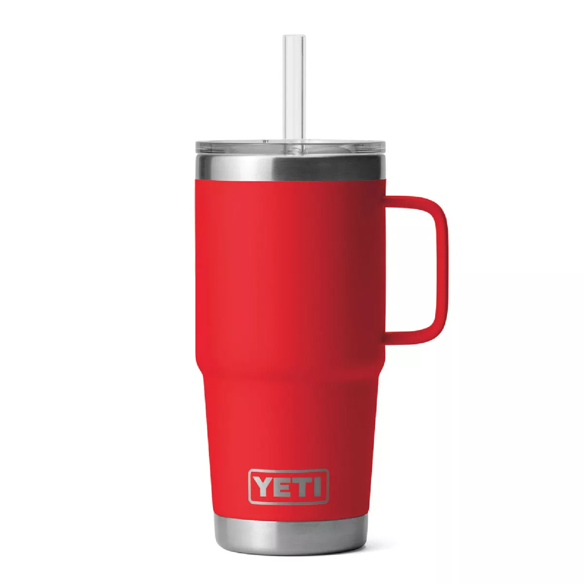 YETI Rambler 25 Oz. Mug with Straw Lid, Rescue Red