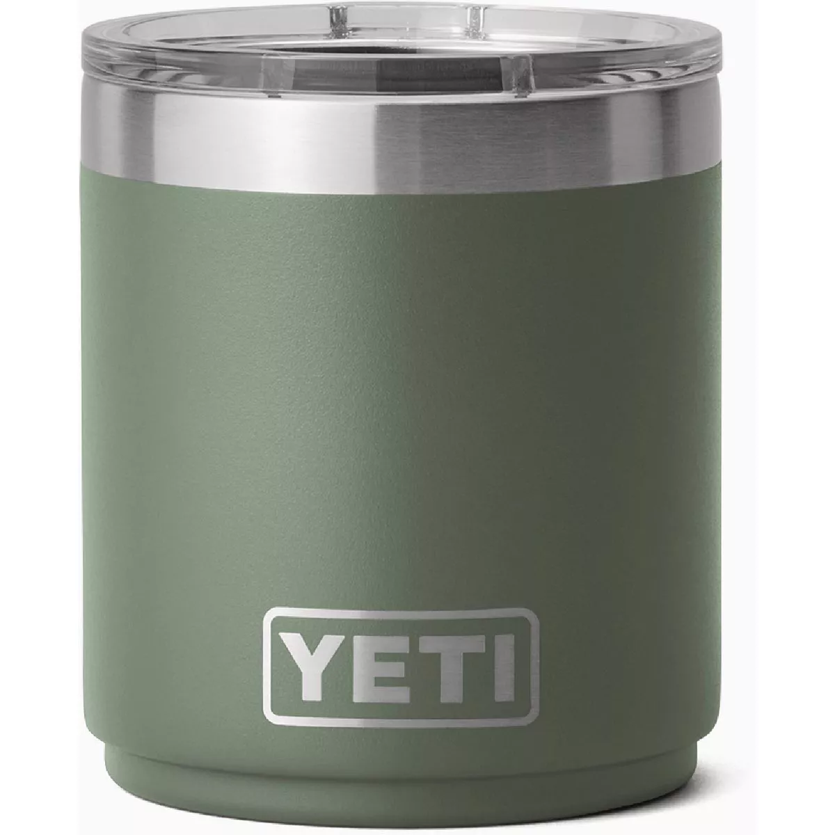YETI Rambler 10 Oz. Stackable Lowball Tumbler with MagSlider Lid, Camp Green