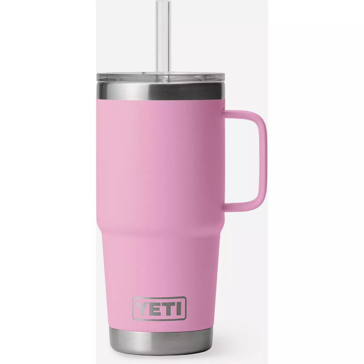 YETI Rambler 25 Oz. Mug with Straw Lid, Power Pink
