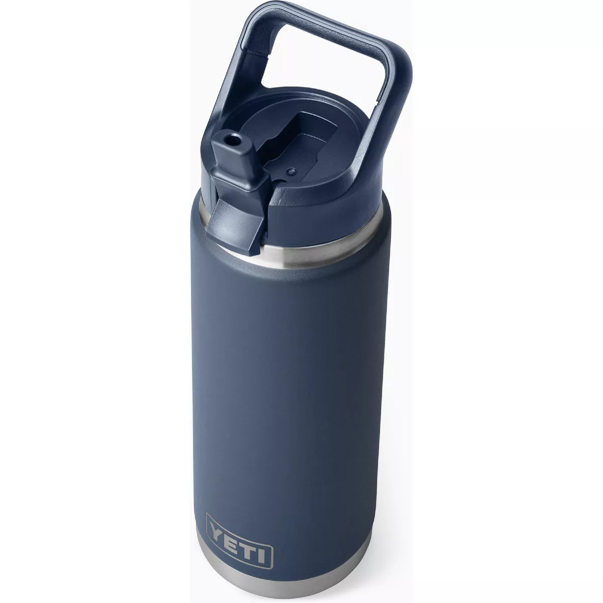 YETI Rambler 26 Oz. Water Bottle with Color-Matched Straw Cap, Navy