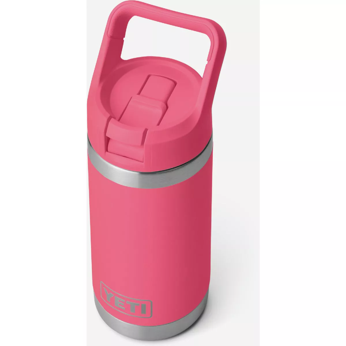 YETI Rambler Jr. 12 Oz. Kids Water Bottle with Color-Matched Straw Cap, Tropical Pink - photo 3