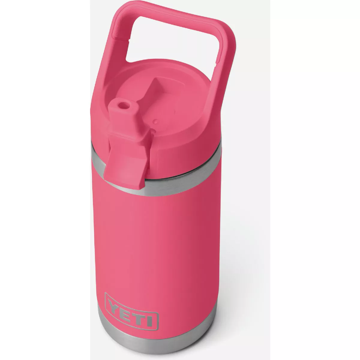 YETI Rambler Jr. 12 Oz. Kids Water Bottle with Color-Matched Straw Cap, Tropical Pink - photo 4