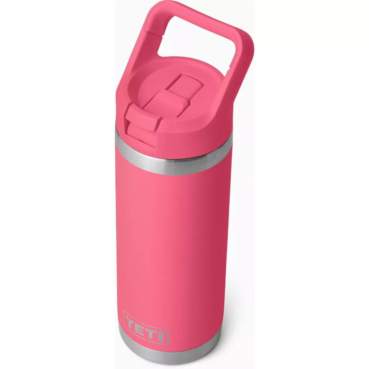 YETI Rambler 18 Oz. Water Bottle with Color-Matched Straw Cap, Tropical Pink - photo 4