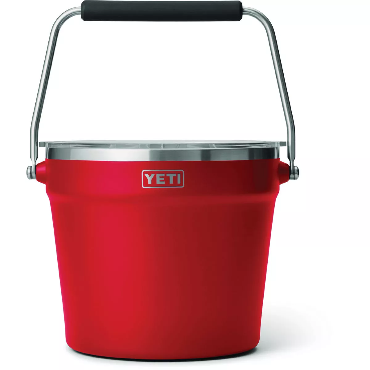 YETI Rambler Beverage Bucket with Lid, Rescue Red