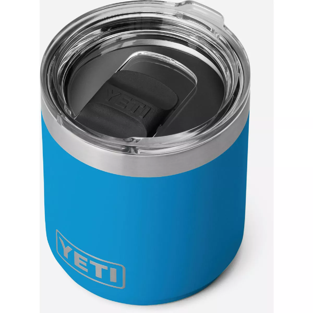 YETI Rambler 10 Oz. Stackable Lowball Tumbler with MagSlider Lid, Big Wave Blue