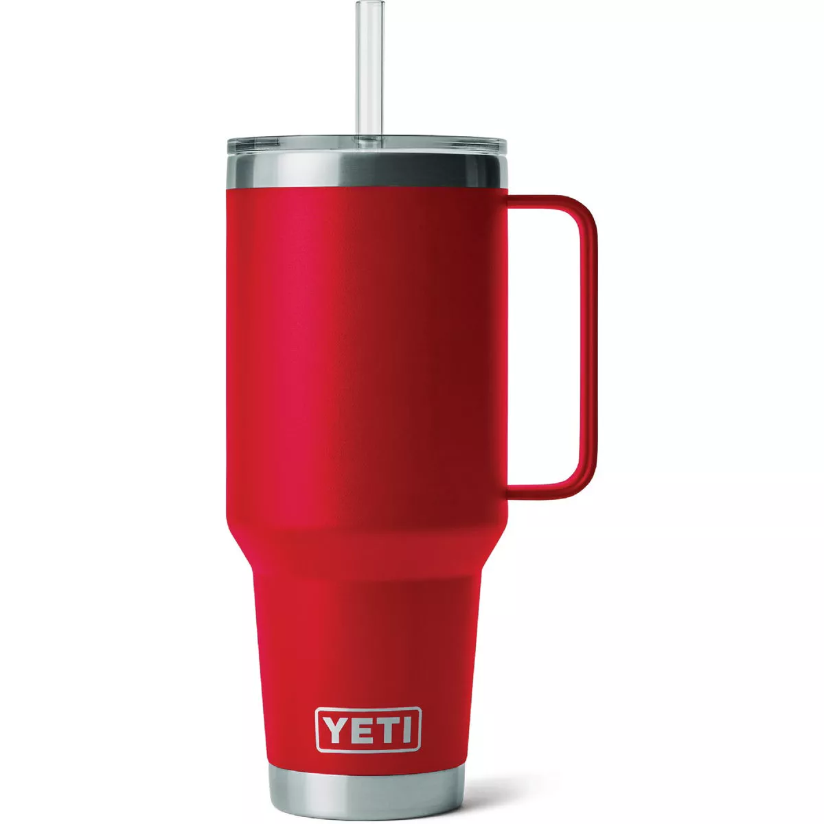YETI Rambler 42 Oz. Mug with Straw Lid, Rescue Red