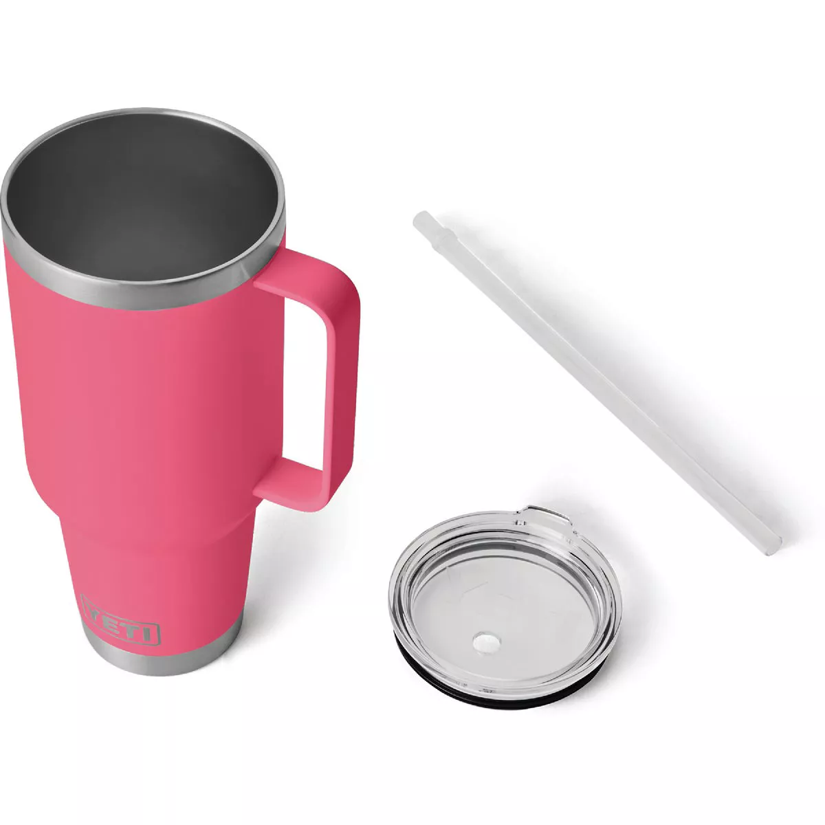 YETI Rambler 42 Oz. Mug with Straw Lid, Tropical Pink