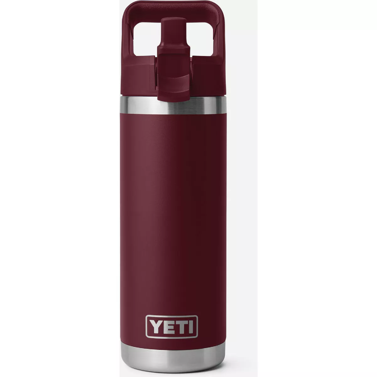 YETI Rambler 18 Oz. Water Bottle with Color-Matched Straw Cap, Wild Vine Red - photo 3