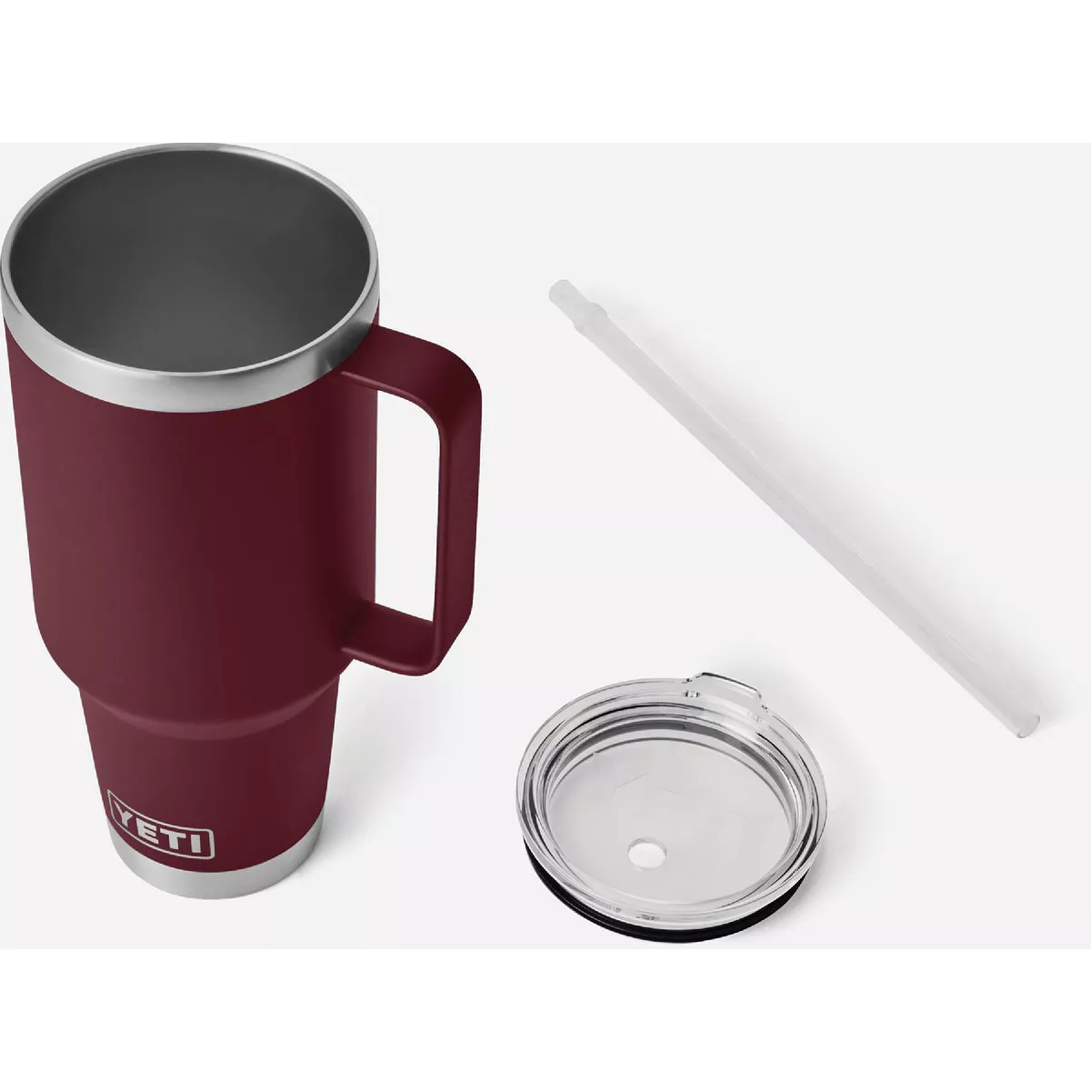 YETI Rambler 42 Oz. Mug with Straw Lid, Wild Vine Red