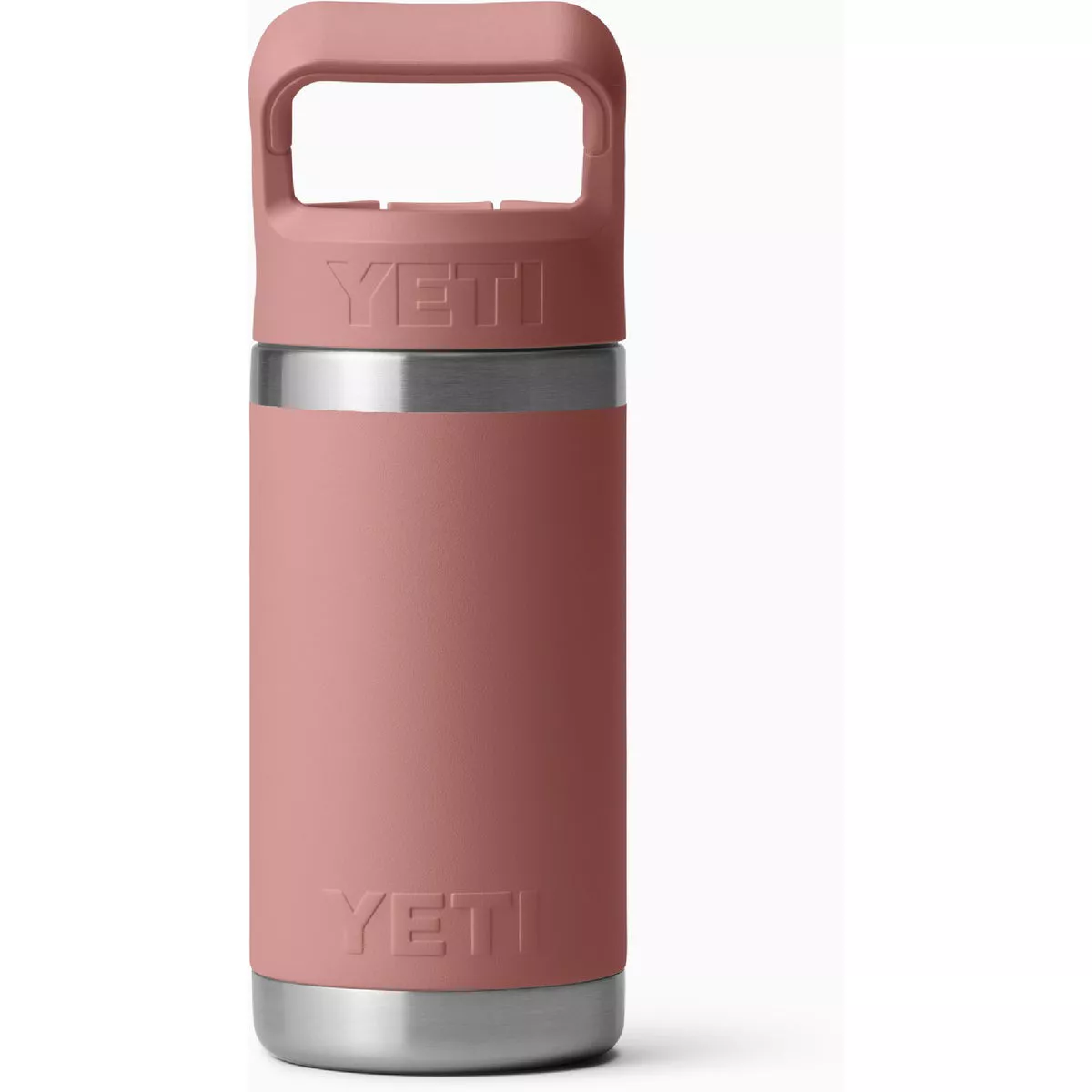 YETI Rambler Jr. 12 Oz. Kids Water Bottle with Color-Matched Straw Cap, Sandstone Pink - photo 2