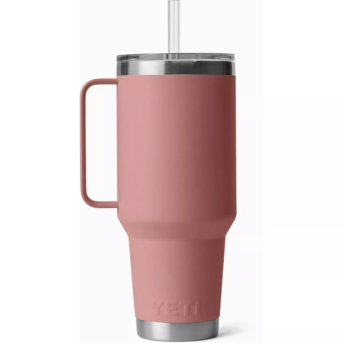 YETI Rambler 42 Oz. Mug with Straw Lid, Sandstone Pink | True