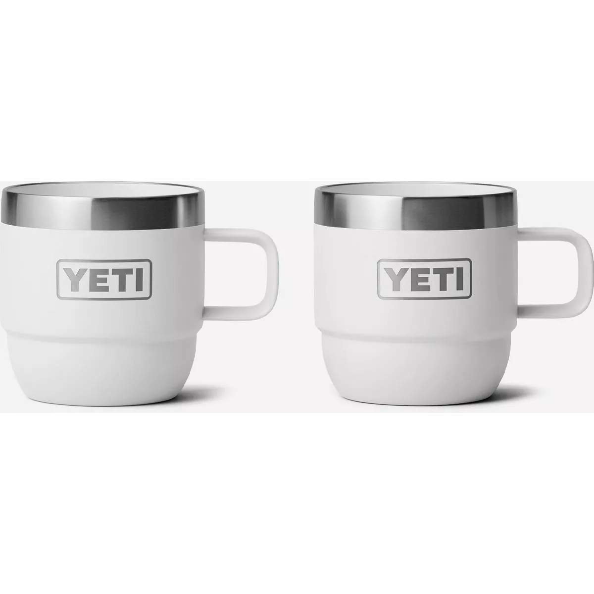 YETI Rambler 6 Oz. Stackable Mug, White (2-Pack)