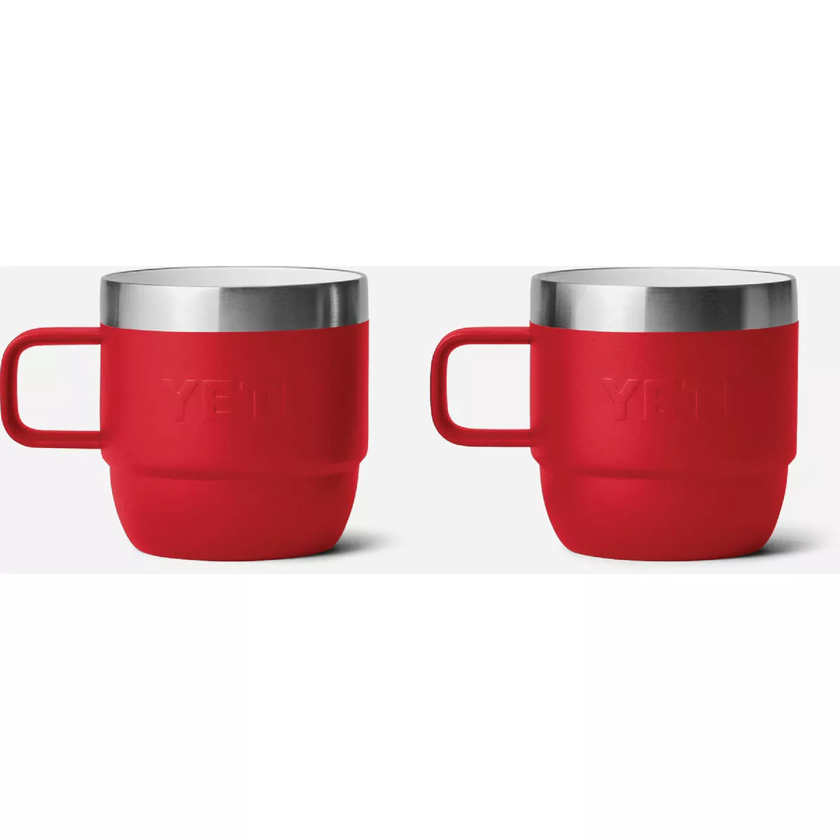 YETI Rambler 6 Oz. Stackable Mug, Rescue Red (2-Pack) - photo 2