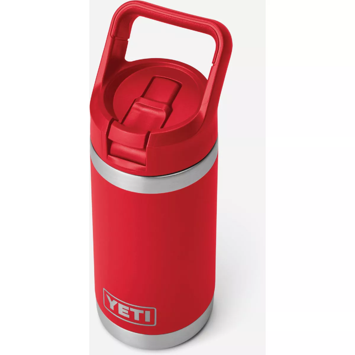YETI Rambler Jr. 12 Oz. Kids Water Bottle with Color-Matched Straw Cap, Rescue Red