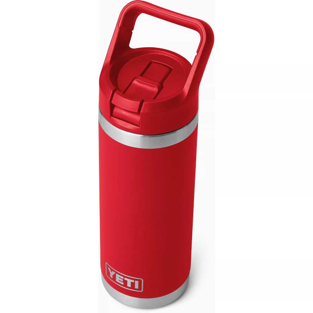 YETI Rambler 18 Oz. Water Bottle with Color-Matched Straw Cap, Rescue Red- - photo 4