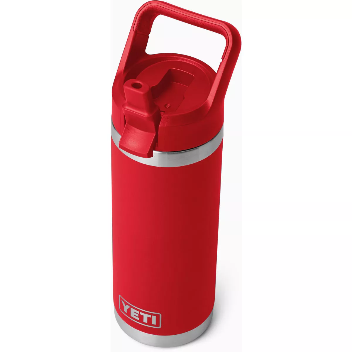 YETI Rambler 18 Oz. Water Bottle with Color-Matched Straw Cap, Rescue Red- - photo 5